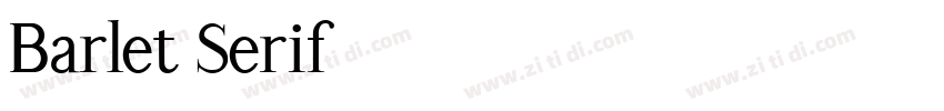 Barlet Serif字体转换